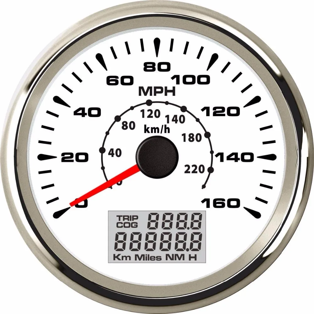 New 85mm MPH GPS Speedometer Velometer 160MPH 220KM/H Trip Counter Odometer for Car Truck Racing Motorcycle 3 3/8 12V 24V | Автомобили и