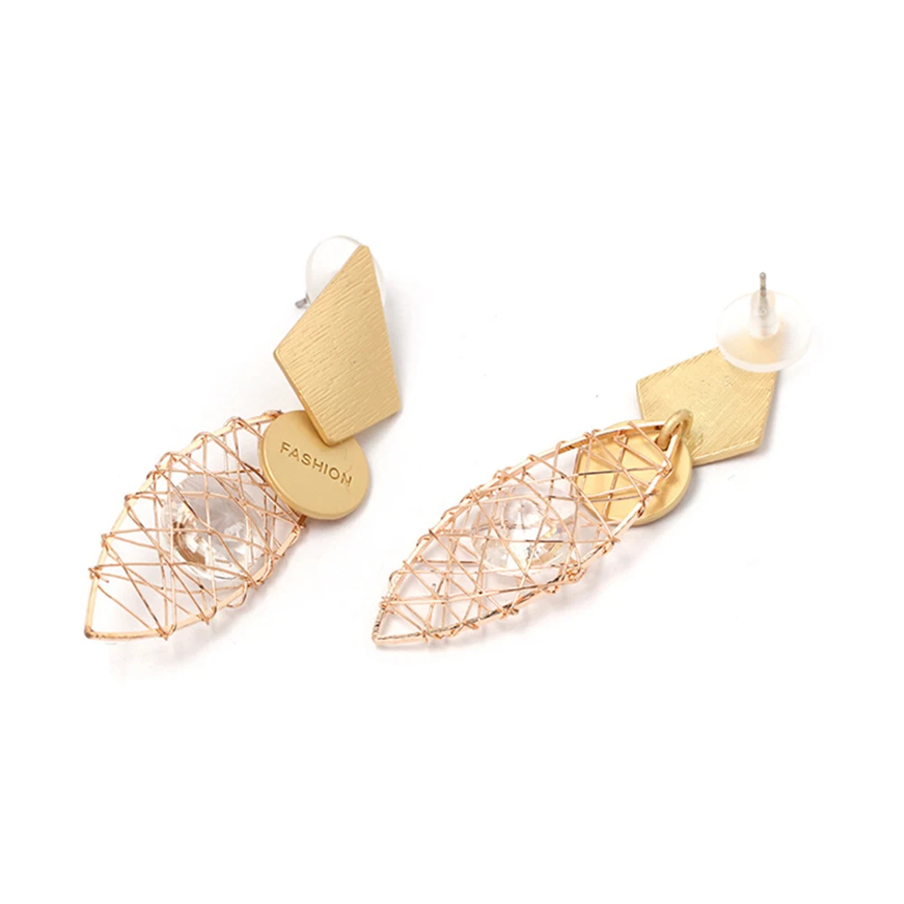 QiHit 2019 New Fashion Alloy Geometric Dangle Earring Woman Stylish simplicity Korean Version Gold Earrings Personality Jewelry | Украшения