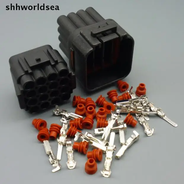 Shhworldsea 100 Набор 16 Pin way 2 мм Автомобильный разъем автомобильный водонепроницаемый