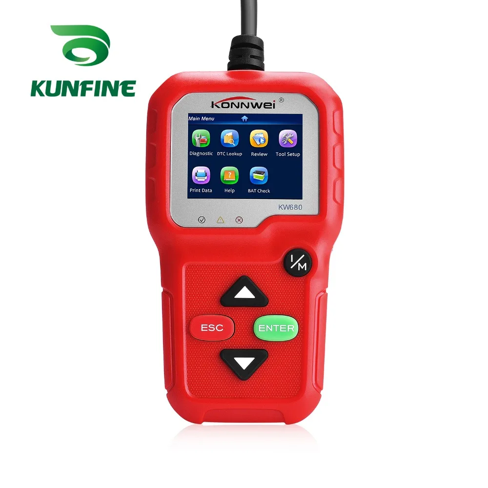 Автомобильный диагностический сканер KW680 полнофункциональный OBD2 Автосканер
