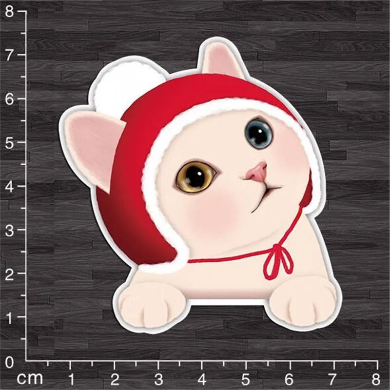 EatingBiting (R) X1 Лаки кошка котенок DIY Графика наклейки Наклейки для декора Тетрадь