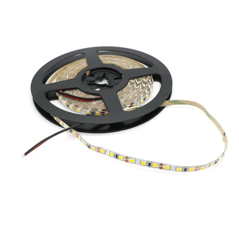 Узкий светодиодный светильник 5 мм 2835 SMD гибкая лента Белый/Черный PCB 120