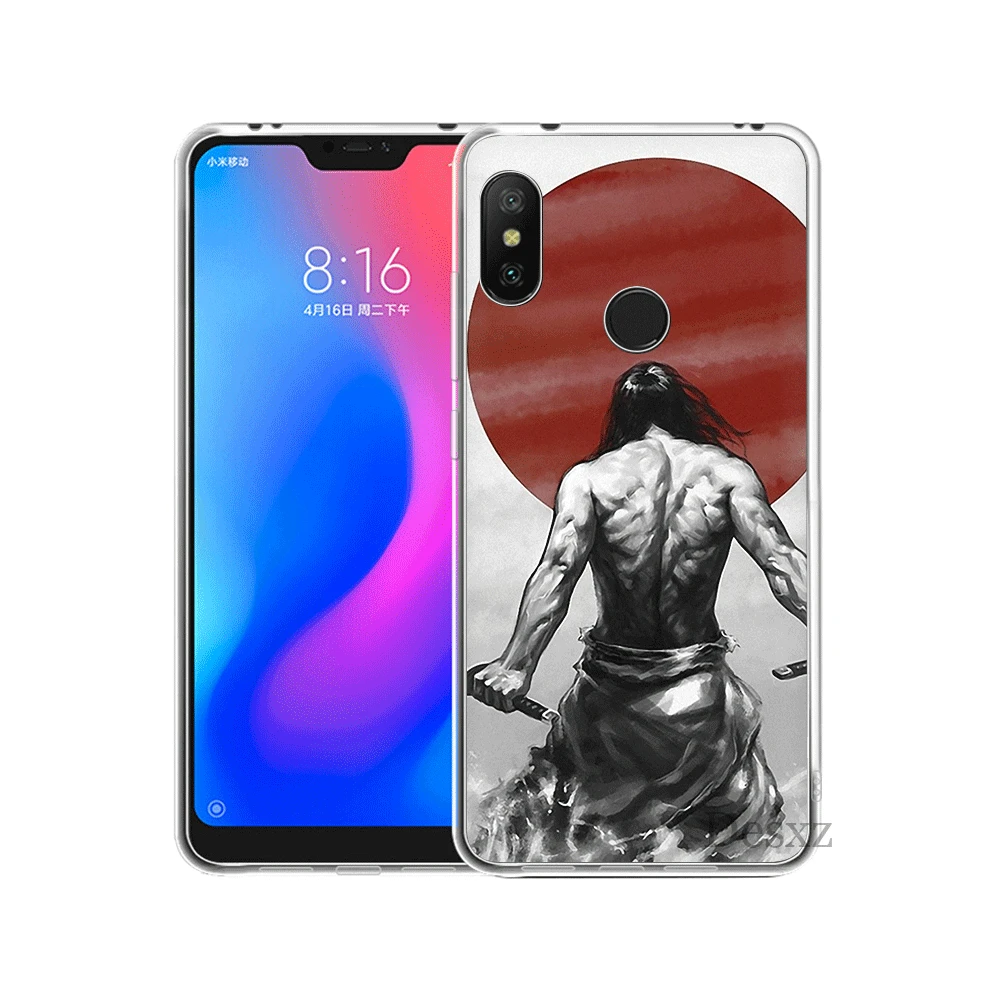 Силиконовый чехол из ТПУ Для Xiaomi Mi 6 8 Lite SE A1 A2 5X6X2 S F1 Japan The samurai Ninja | Мобильные