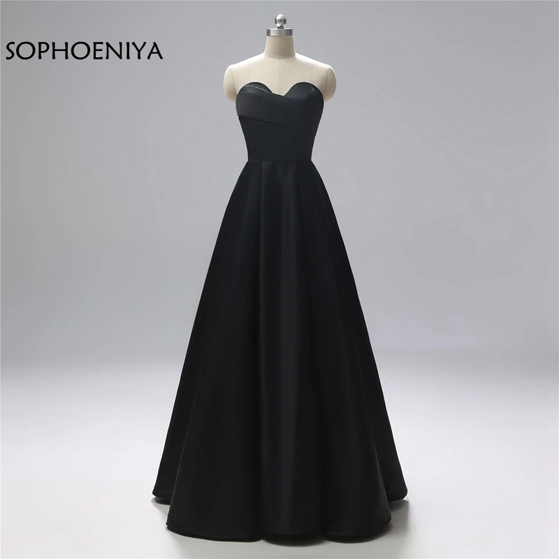 

New Arrival Black Evening dress Long ever pretty A-Line Formal dress evening 2023 robe soiree dubai robe de soiree