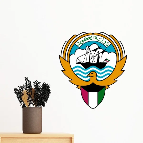 Kuwait Africa Национальная эмблема Съемная Наклейка на стену художественные наклейки