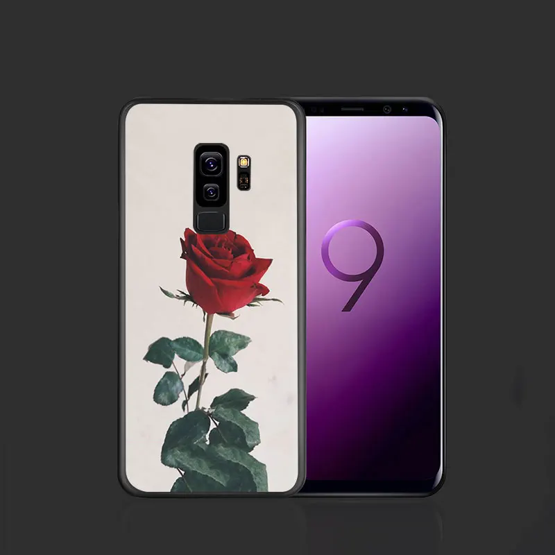 Мягкий чехол для телефона с изображением розы и пиона Samsung Galaxy A2 Core A6 7 8 9 2018 A10S 20S 20E
