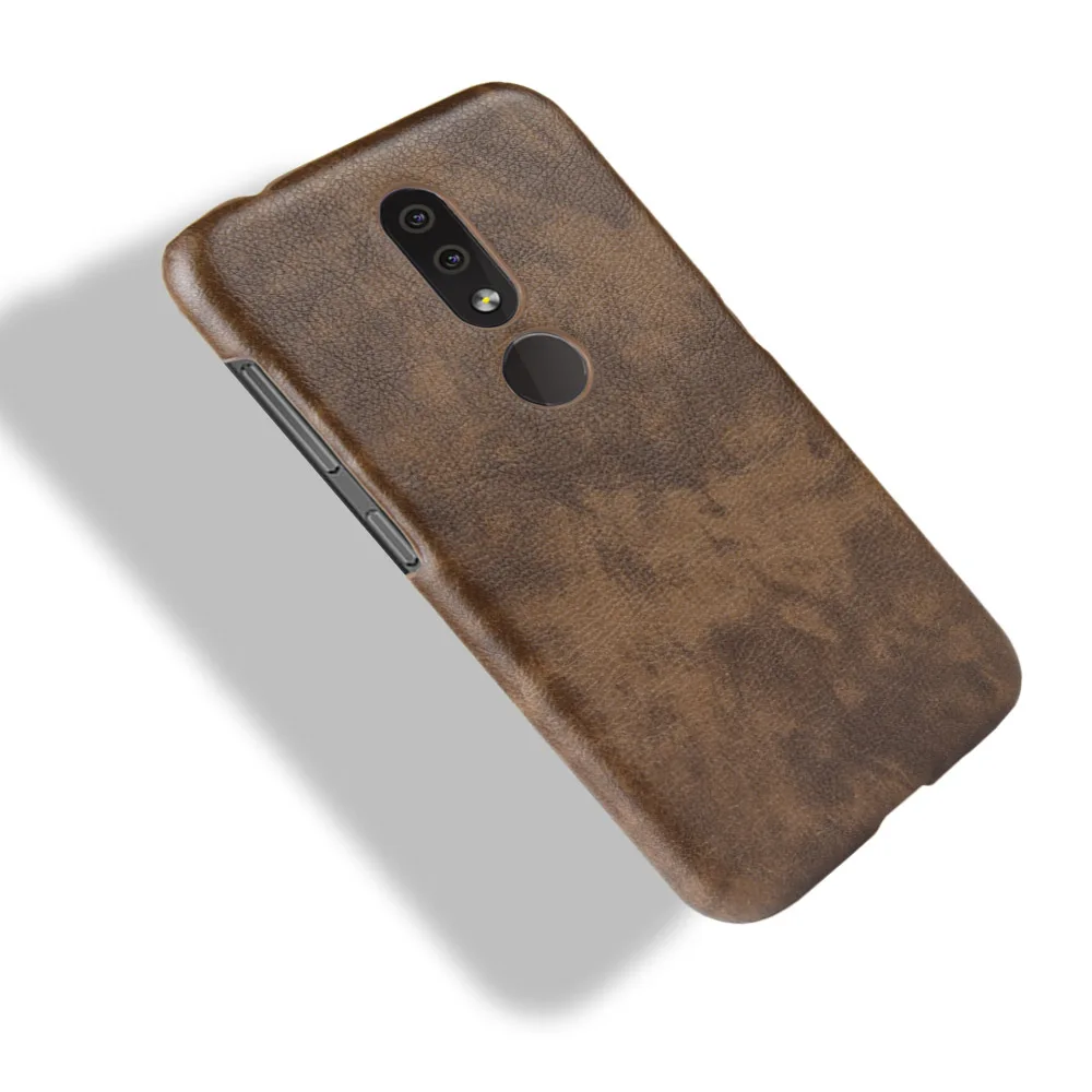 Для Nokia 4 2 1 3 5 6 7 8 плюс Чехол Жесткий чехол-накладка с текстурой личи Роскошный
