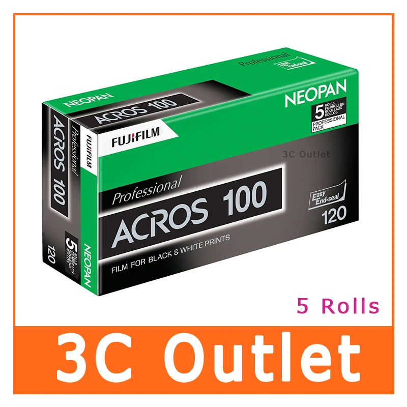 Fujifilm Professional Acros 100 120 пленка ISO Neopan черная и белая отрицательная мм 5