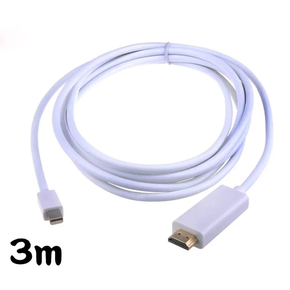Leadzoe позолоченный мини Displayport (Mini DP) к HDMI штекеру мужскому адаптерному кабелю для
