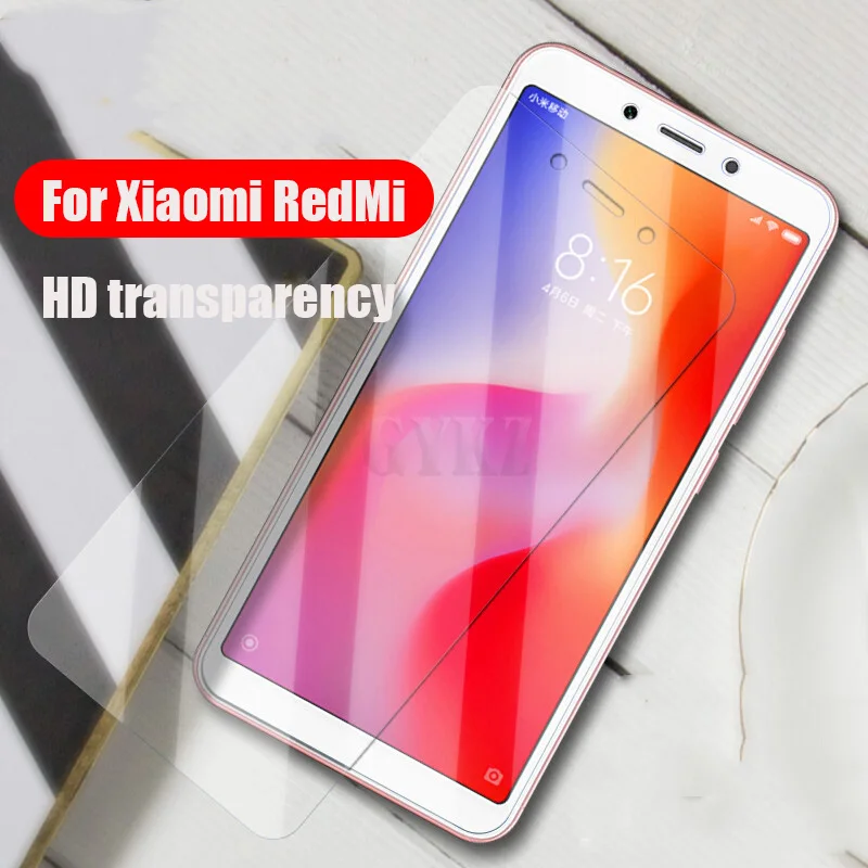 2 шт. закаленное стекло на весь экран для Xiaomi Redmi 6 6A защита экрана 9H анти Blu-Ray