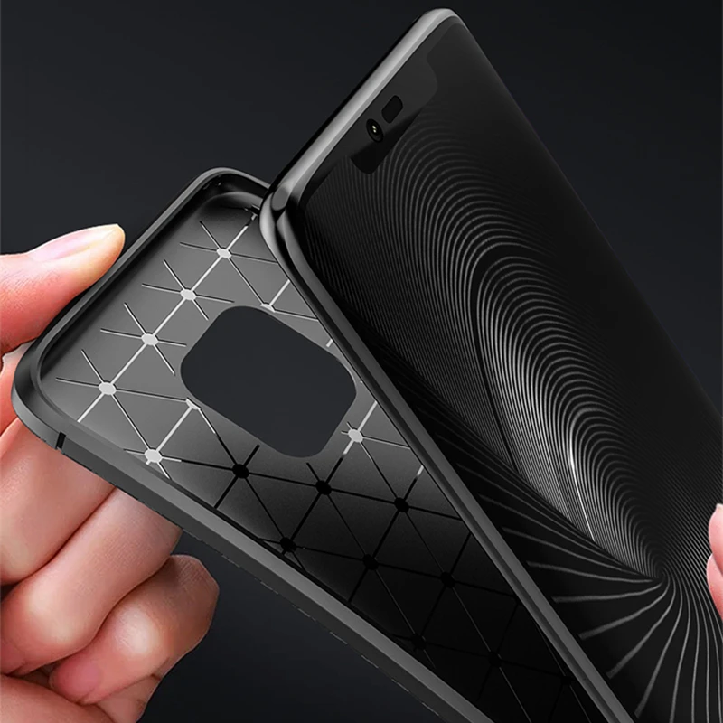 Чехол из углеродного волокна Huawei Mate 20 Pro Mate20 LYA-AL00P LYA-L09 LYA-L29 прочная Противоударная