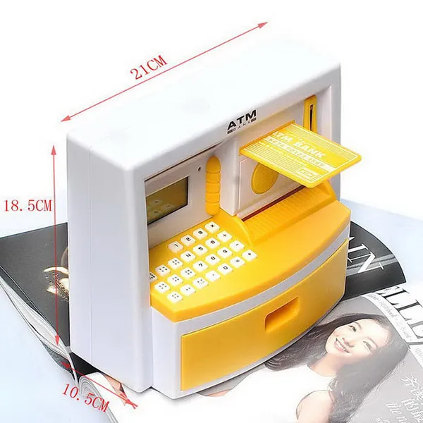 Мини Банкомат Банк игрушка Цифровая монета хранение сохранить деньги коробка