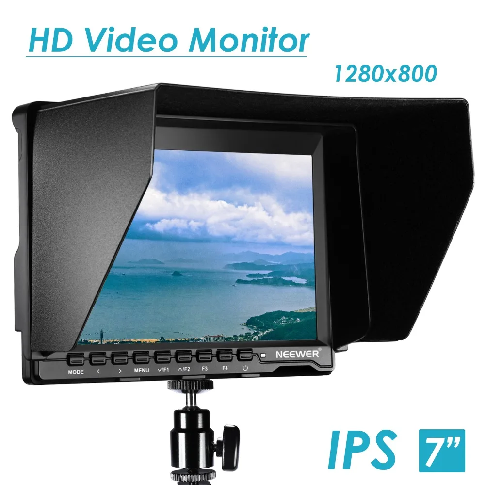 Neewer NW759 7 дюймов 1280x800 IPS экран Камера полевой монитор с 1 мини HDMI кабель 16:10 или 4:3