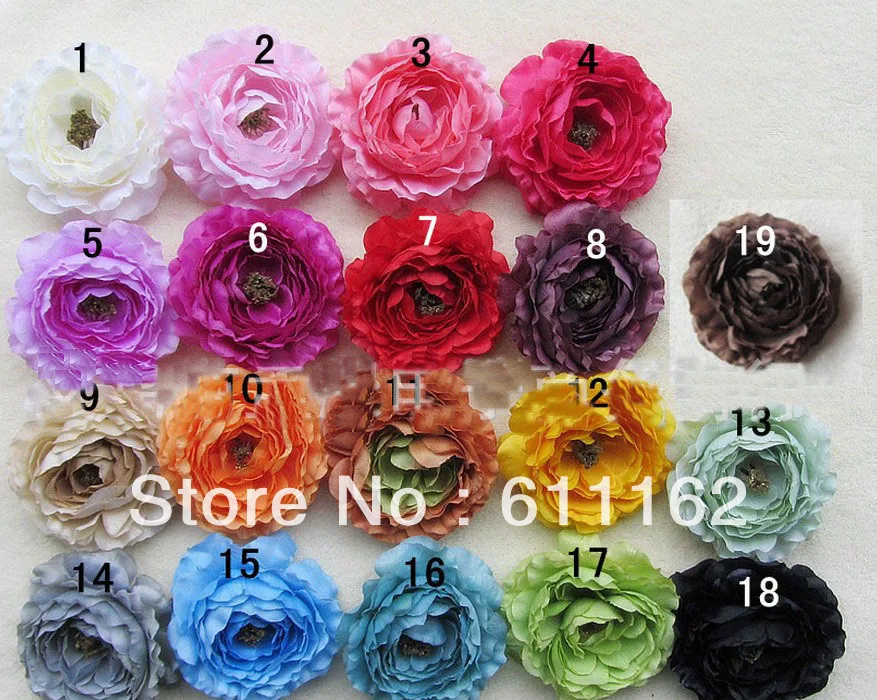 1000pcs 2018 Newest Fashion girl S  multilayer Ruffle Ranunculus flowers b  aby  flower girls  Hair bow