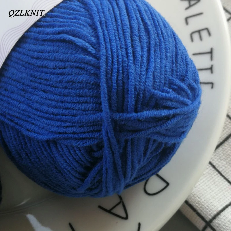 QZLKNIT 40 г/шар 66 цветов привязка на чесаную кожу высокое качество 4 нити молока