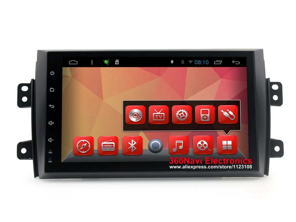 9 дюймов 4 ядра Android автомобильный DVD gps для Suzuki SX4 2006-2013 автомобильное радио с BT