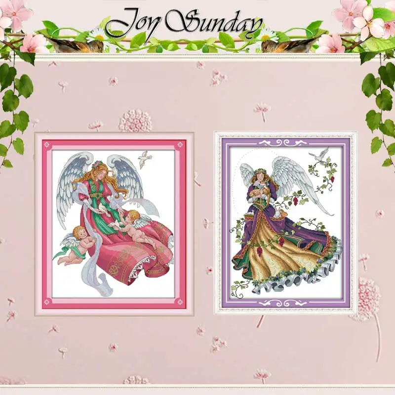 Angel fair patterns counted Cross Stitch 11CT 14CT Set Wholesale DIY Chinese Cross-stitch Kit Embroidery Needlework | Дом и сад