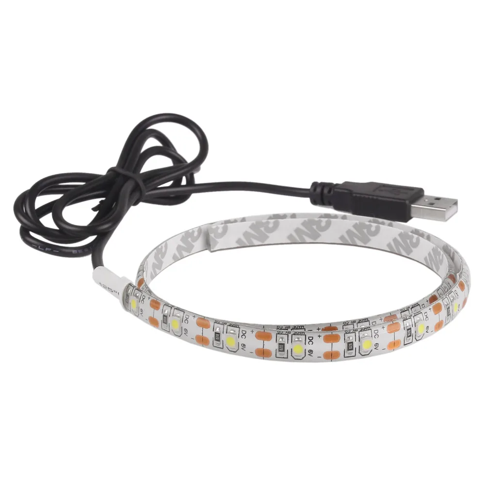 Светодиодная лента водонепроницаемая 50 см 5 В SMD3528 RGB теплая холодная 0 м гибкая