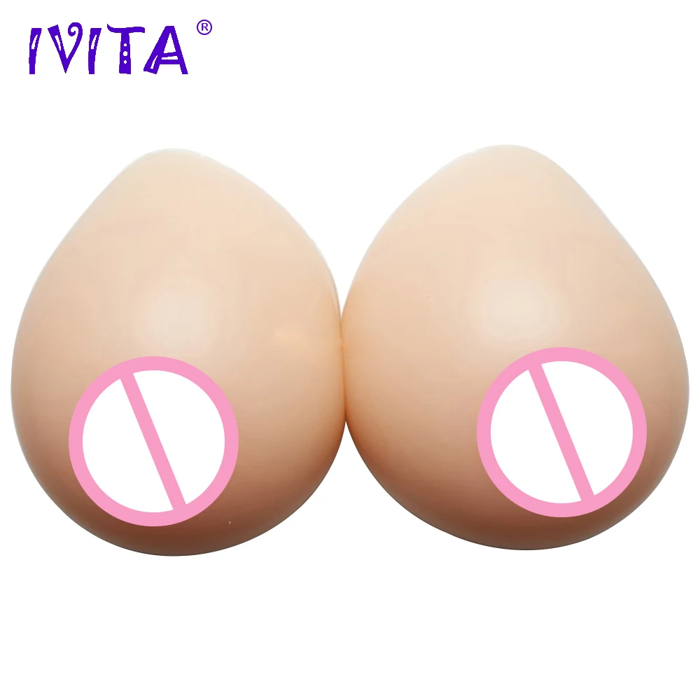 IVITA 1000 г/пара поддельные реалистичные силиконовые формы груди для мастэктомии
