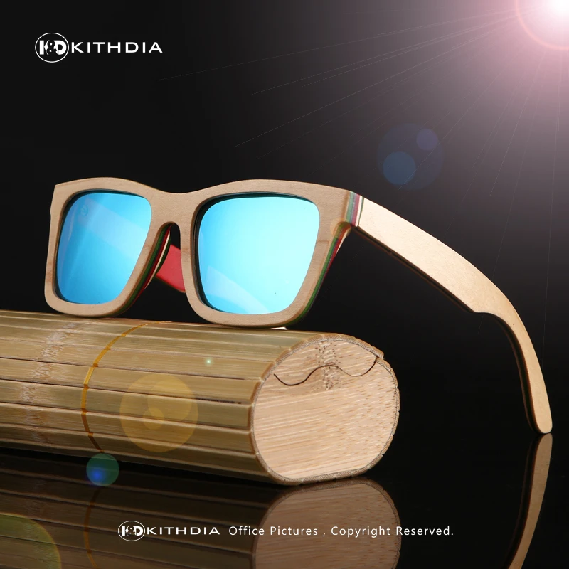 Kithdia Брендовая Дизайнерская обувь Bamboo Солнцезащитные очки для женщин