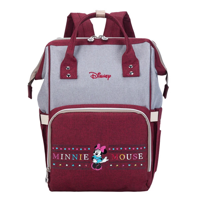 Disney Мумия сумка для подгузников, сумка-рюкзак для ухода за ребенком, рюкзак для путешествий disney Микки и Минни Маус сумки, сумка в руку, ZT001