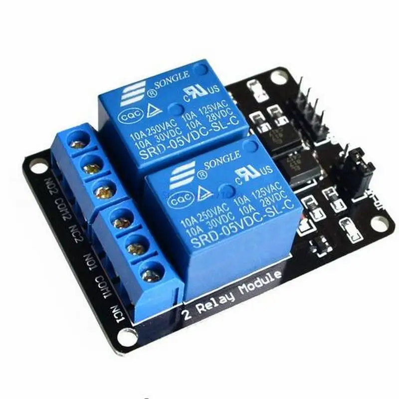 Новый Двухканальный релейный модуль 5 В для Uno R3 Raspberry Pi|module 5v|module relayrelay module 2 channel |