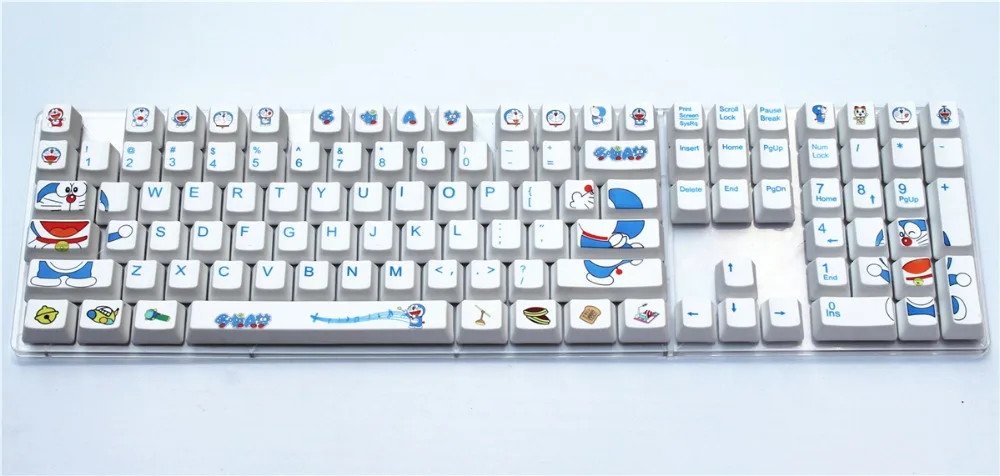 Doraemon 108 ключ Вишневый профиль PBT толстый keycap краситель-сублимированный Cherry MX Переключатель Keycap механическая клавиатура keycap