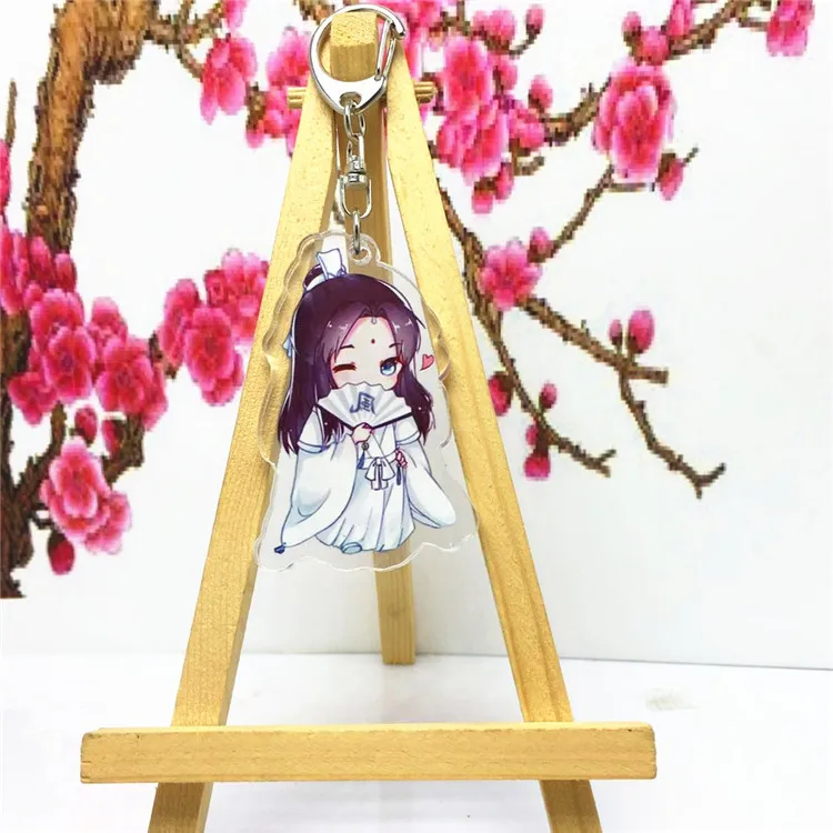 Аниме Тянь Гуань Ci Fu брелок Xie Lian Hua Cheng He Xuan акриловый брелок милый мультфильм кулон брелок ювелирные изделия подарок llaveros