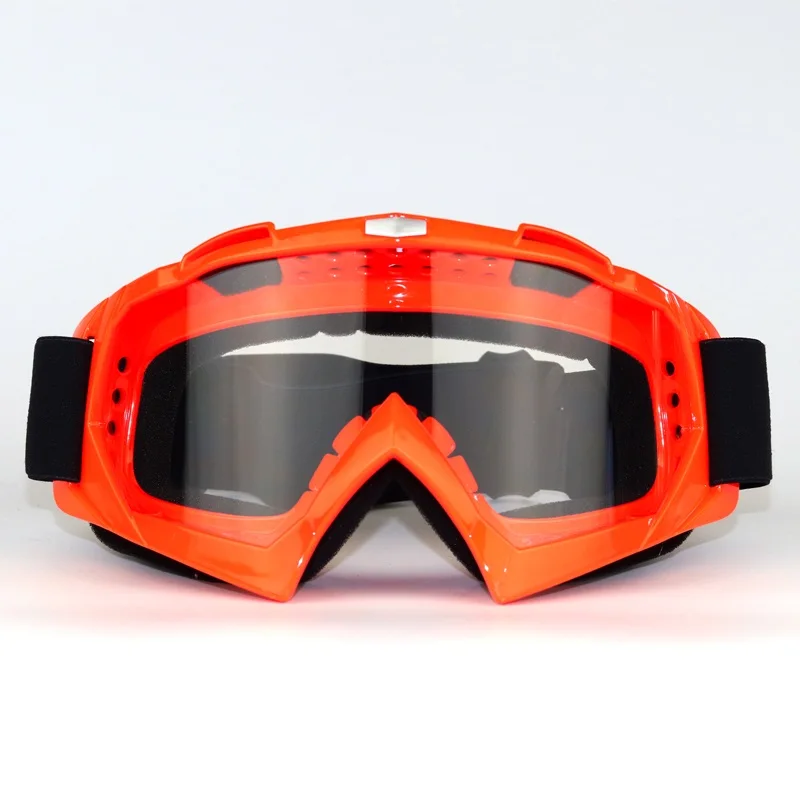 orange-white lens Мотоциклетные очки для езды занятий сноубордом, лыжами очки руль Fatbar для бездорожья для езды на велосипеде по бездорожью и ск - Цвет: orange-white lens