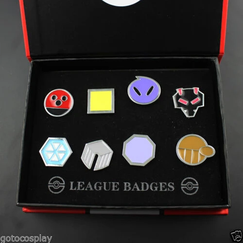 10 шт. карманный монстр Покемон Канто металлическая Лига значок для тренажерного