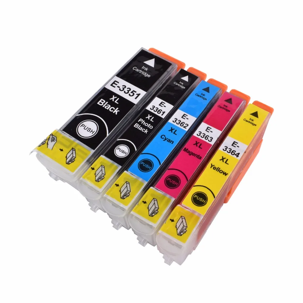 BLOOM 5 шт. T33XL (T3351 T3361 T3364) совместимый чернильный картридж для принтера Epson Expression
