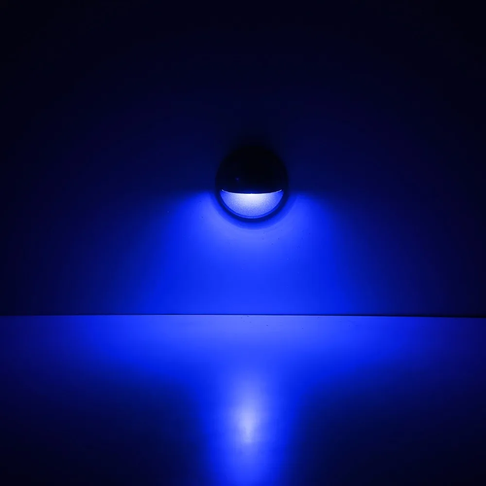 QACA Крытый Открытый IP65 лестницы Multi Цвет RGB Led свет палубе 90 градусов угол луча Светодиодная лампа Шаг Footlight освещения лестницы