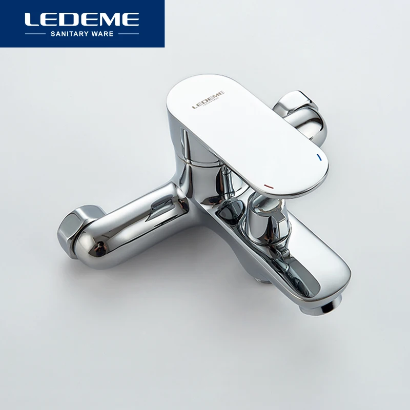 LEDEME Смеситель для ванны с коротким изливом латунь Цвет: хром L3010|Смесители ванны| |