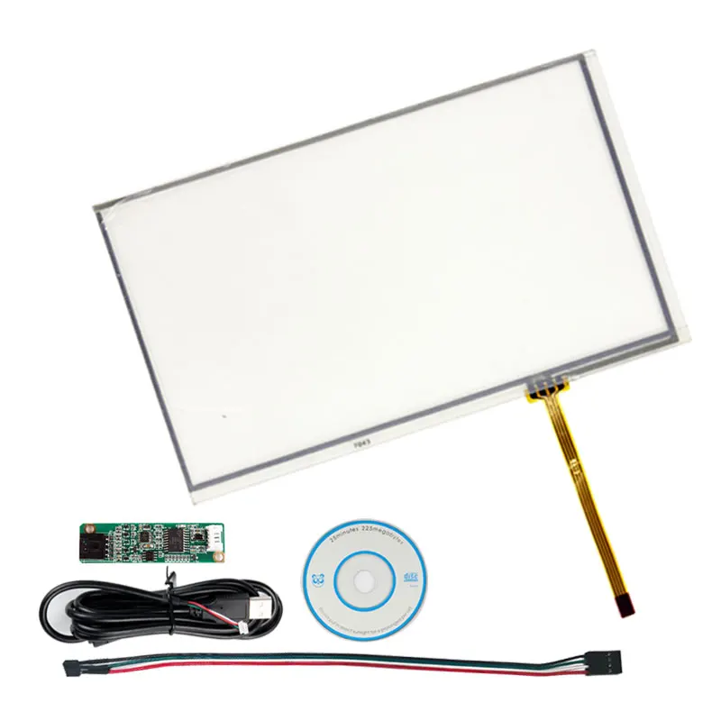 SRJTEK 165 мм* 100 мм " сенсорный экран панель комплект для AT070TN90 AT070TN92 Raspberry Pi gps USB драйвер карты дигитайзер сенсор TFT запчасти