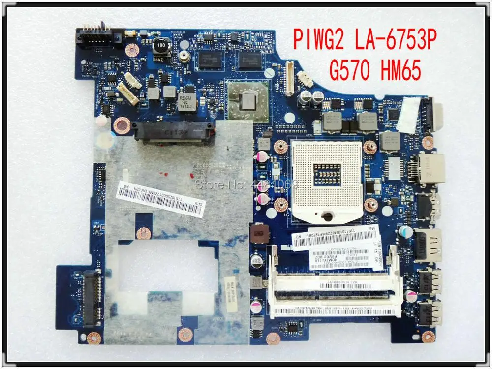 Материнская плата для Lenovo G570 материнская ноутбука PIWG2 REV1.0 HM65 DDR3 PGA989 бесплатная