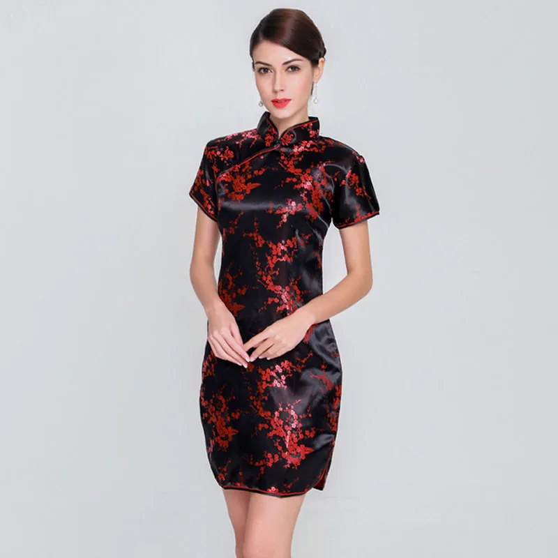 Elegant Slim High Quality Qipao New Chinese Female Rayon Dress Mandarin Collar Vintage Cheongsam Vestidos S-3XL 4XL 5XL 6XL