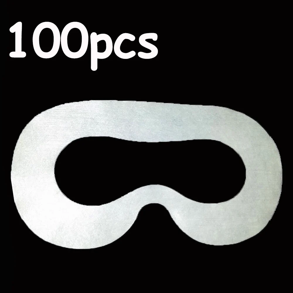 Силиконовый чехол для рук для htc Vive playstation Очки виртуальной реальности/100 шт белая Защитная гигиеническая маска для глаз маска для лица - Цвет: MIANZHAO