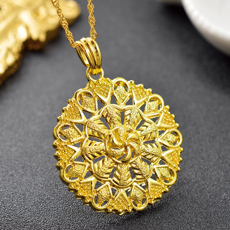 Sunny Jewelry классические круглые Ювелирные наборы для женщин колье серьги кулон
