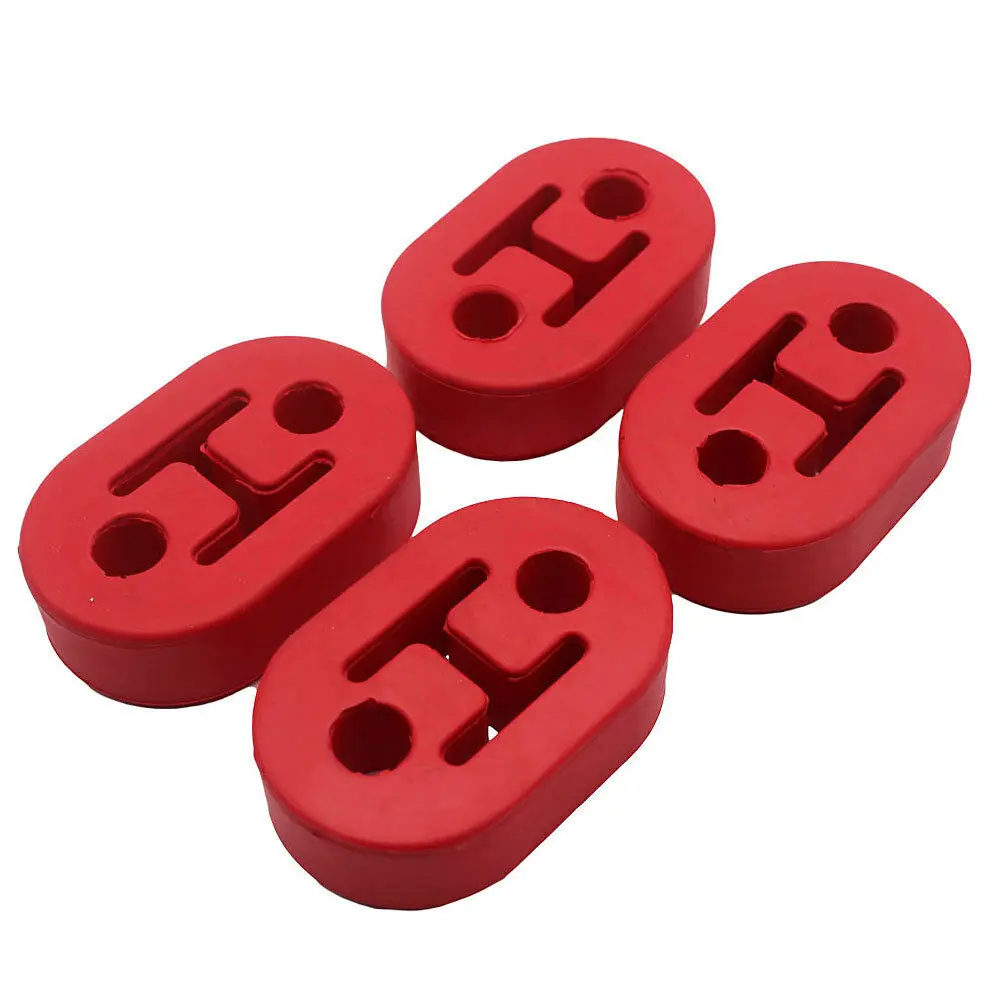 Универсальный Новый силиконовый глушитель выхлопные вешалки 4 шт Красный 12 мм |