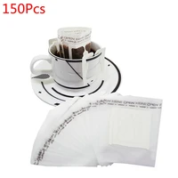 150 pcs portable drip coffee powder filter paper hanging ear drip bag filters