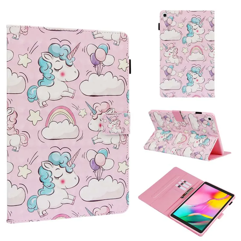 Case Флип-Стенд кожаный магнитный чехол для Samsung Galaxy Tab A 10,1 T510 T515 SM-T510 SM-T515 планшет Coque Shell - Цвет: Case