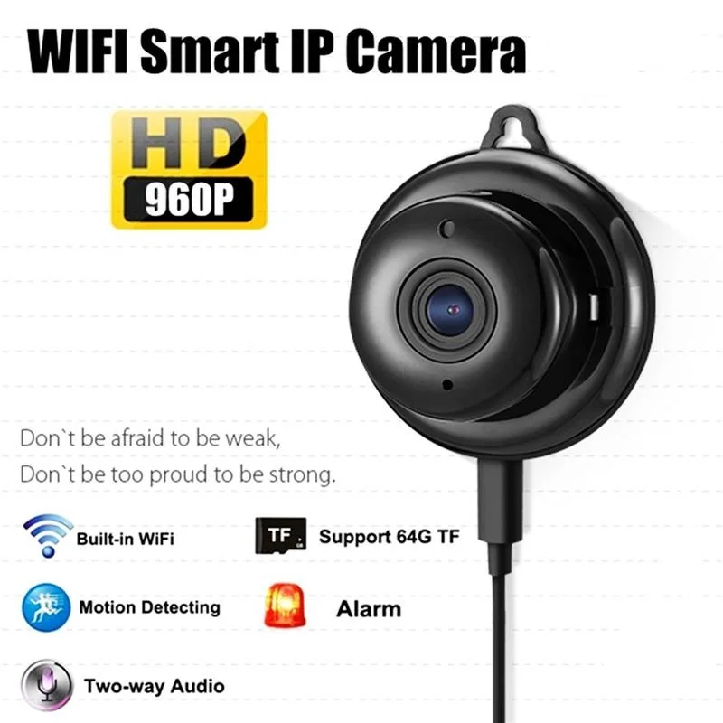 Беспроводной мини WI FI умный дом видеонаблюдения IP Камера Onvif монитор 960 P ИК свет