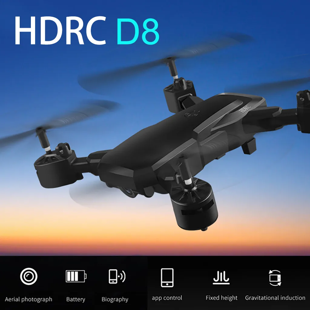 Радиоуправляемые самолеты hдрк D8 складной WIFI 1080P Дрон и камера HD Квадрокоптер