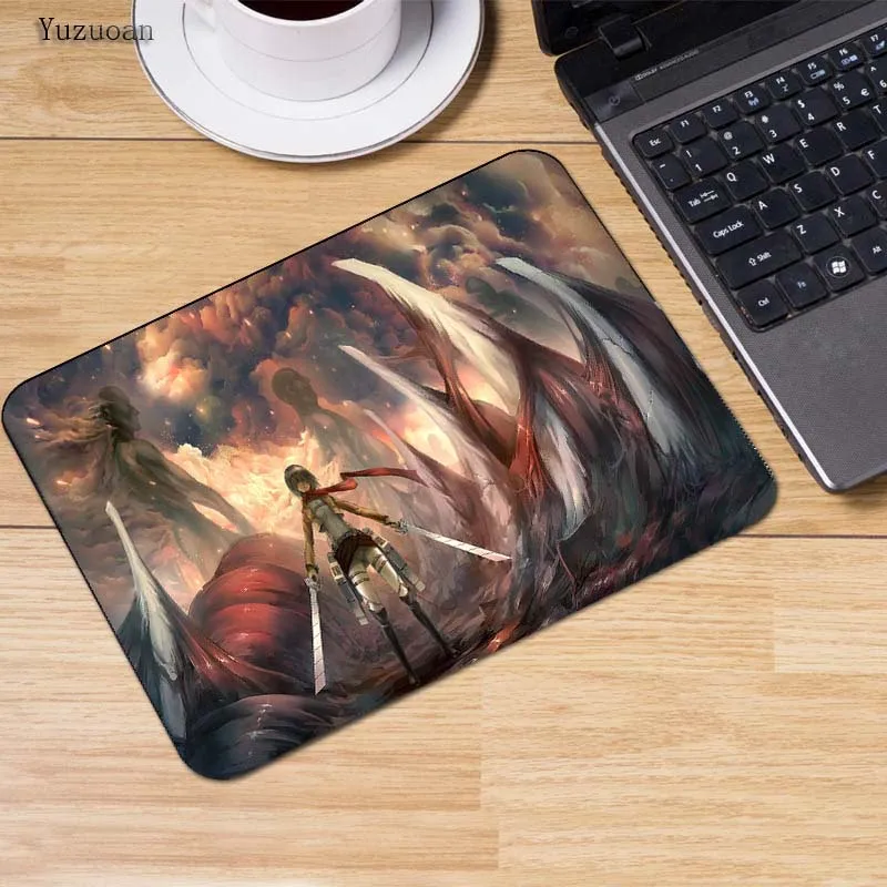 Yuzuoan Make Your Own Amazing MousePad Attack on Titan Soldiers Customized Computer Notebook Beautiful Anime Mouse Table mat | Компьютеры