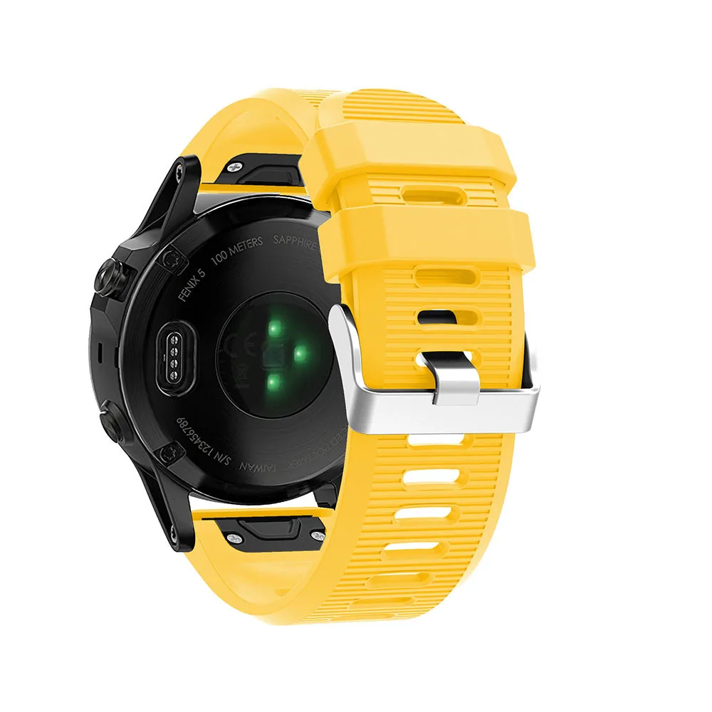 26 мм ремешок для наручных часов Garmin Fenix 3 HR 5X Plus S60 быстросъемный силиконовый Easyfit |