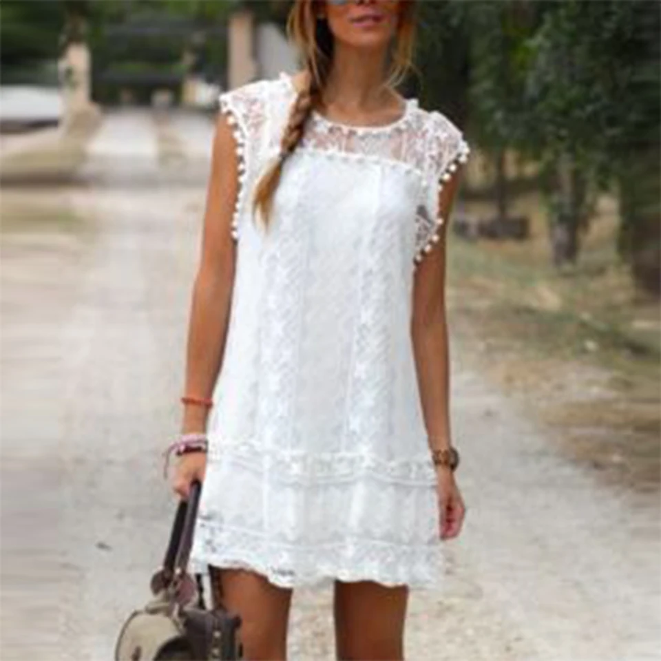 Новое Женское платье Повседневные Вечерние платья без рукавов сексуальное