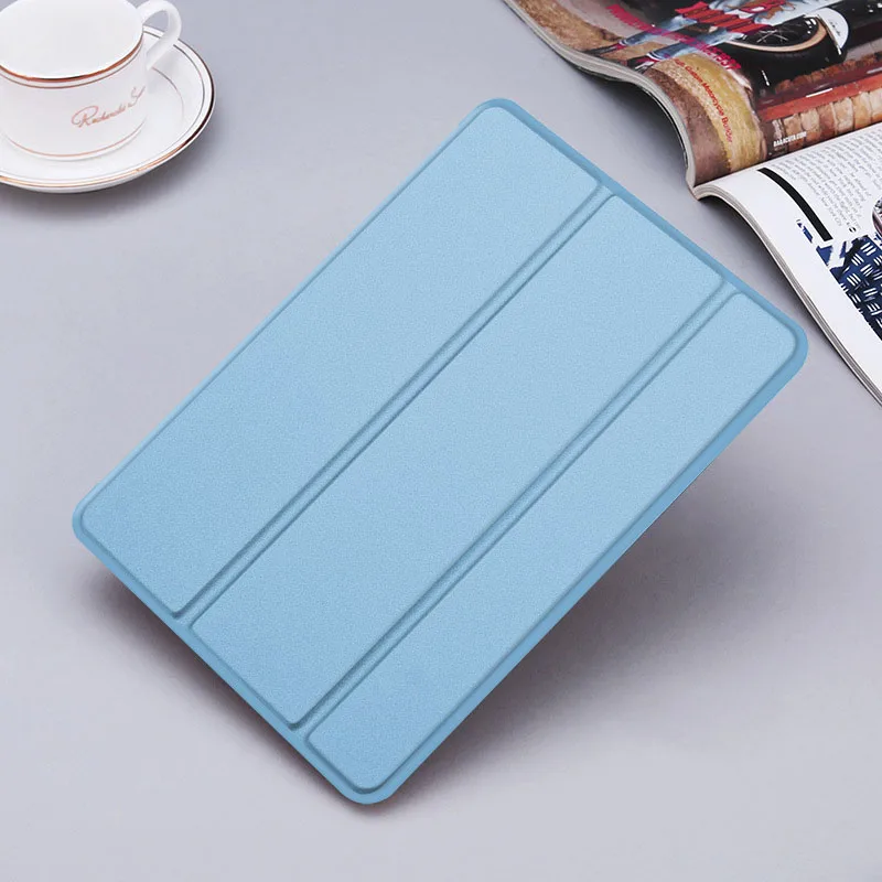 Blue Для Apple Ipad Mini 1 2 3 кожаный мягкий чехол Ультратонкий умный флип-чехол противоударный ударопрочный пылезащитный чехол - Цвет: Blue