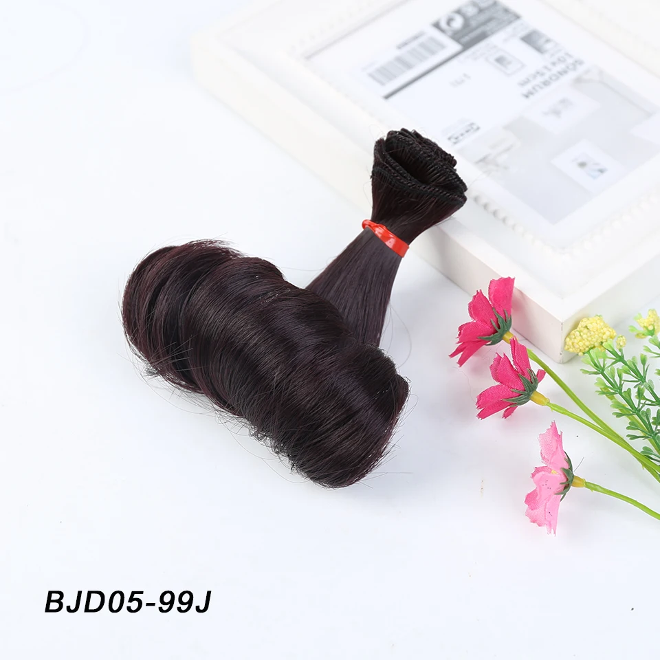 Bybrana 15 см * 100 Температура термостойкие волосы куклы для 1/3 1/4 1/6 BJD DIY парики с