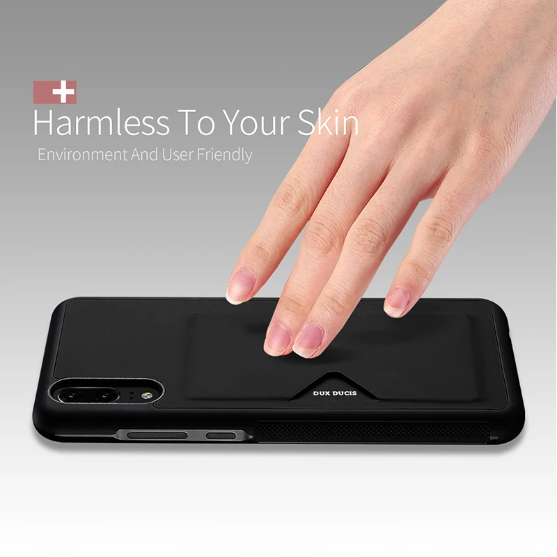 DUX DUCIS Huawei P20 Pro 6 1 "Роскошный кожаный чехол кошелек Hawei для кредитных карт P20pro Phone
