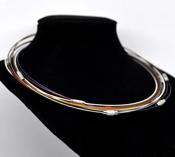 DoreenBeads 10 шт смешанный чокер ожерелье Винт Застежка жевательная резинка 18&quot|jewelry
